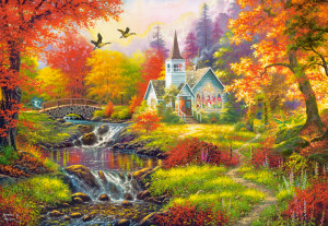 Castorland-Puzzle 1000 Teile: Herbststimmung am Fluss