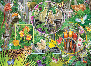 Cobble Hill-Puzzle 350 Teile: Regenwald-Zauber