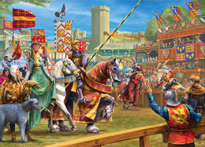 Gibsons-Puzzle 1000 Teile: Das Ritterturnier von Warwick