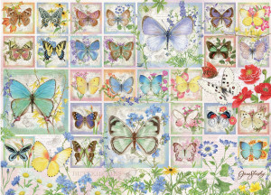 Cobble Hill-Puzzle 500 Teile: Bunte Schmetterling Collage