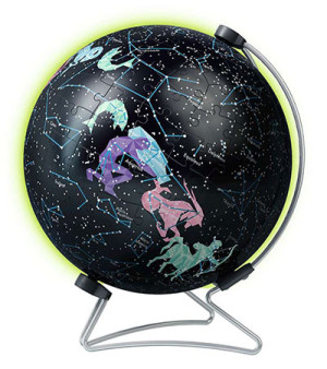 Ravensburger-Puzzle 180 Teile: 3D Puzzleball - Nachtleuchtender Sternenglobus
