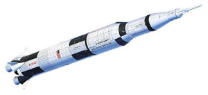 Ravensburger-Puzzle 440 Teile: 3D Puzzle - Apollo Saturn V Rakete