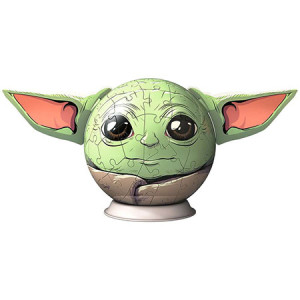 Ravensburger-Puzzle 72 Teile: 3D Puzzleball - Mandalorian Grogu mit Ohren