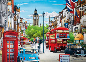 King-Puzzle 1000 Teile: Nostalgisches London
