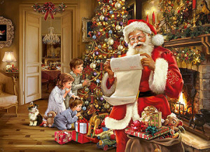 King-Puzzle 1000 Teile: Santas Wunschzettel