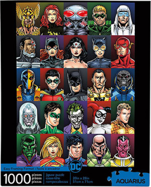 Sonstige-Puzzle 1000 Teile: DC Comic - Superhelden und Superschurken