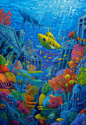 Versunkene Stadt Atlantis