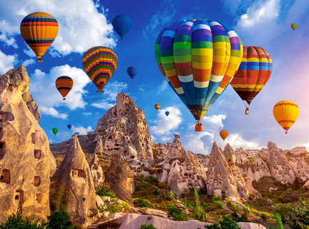 Farbenfrohe Ballons, Kappadokien
