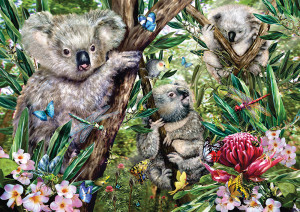Schmidt-Spiele-Puzzle 500 Teile: Süße Koala-Familie