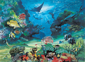 JHG Jigsaws-Puzzle 1000 Teile: Lebendiges Great Barrier Reef