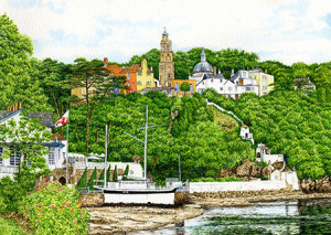 JHG Jigsaws-Puzzle 1000 Teile: Ein Sommertag in Portmeirion