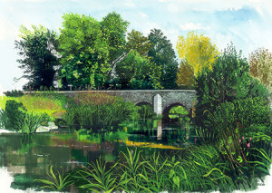 JHG Jigsaws-Puzzle 1000 Teile: Brücke über den Culm