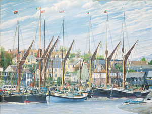 JHG Jigsaws-Puzzle 1000 Teile: Segelschiffe auf der Themse