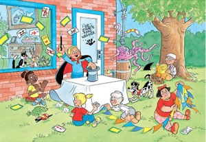 Jumbo-Puzzle 240 Teile: Jan van Haasteren|Junior: Der Zauberer