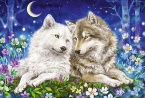 Schmidt-Spiele-Puzzle 200 Teile: Kuschelige Wolfsfreunde