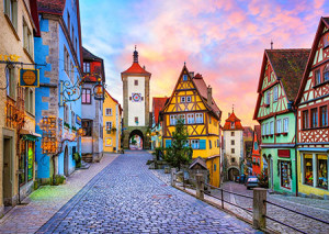 Enjoy Puzzle-Puzzle 1000 Teile: Altstadt von Rothenburg, Deutschland