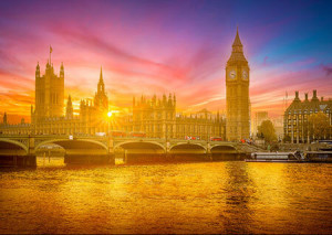 Sonnenschein in London
