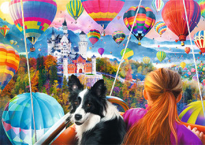 Trefl Puzzle-Puzzle 1040 Teile: Spiral Puzzle 1040 - Ballon Festival