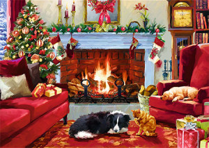 Trefl Puzzle-Puzzle 1000 Teile: Christmas Time: Träumen vom Winter