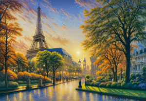 CherryPazzi-Puzzle 500 Teile: Eleganz am Eiffelturm