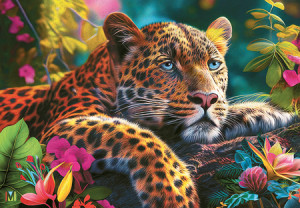 Schlummernder Leopard