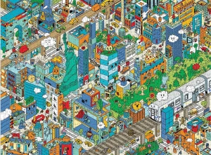 Galison/Mudpuppy-Puzzle 1000 Teile: Entdecke New York City (Suchpuzzle)