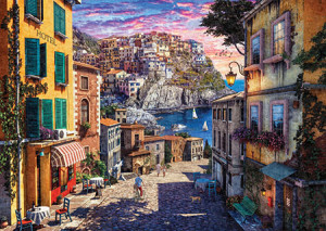 Perre-Puzzle 3000 Teile: Italienische Küste im Sonnenuntergang