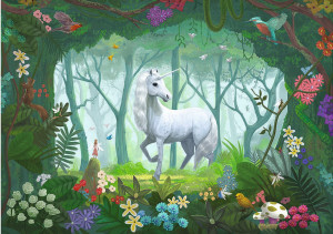 Calypto-Puzzle 1000 Teile: Das verträumte Einhorn