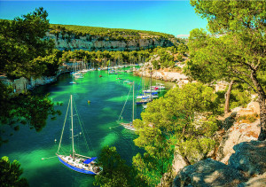 Calypto-Puzzle 1000 Teile: Küste der Cote d ́Azur
