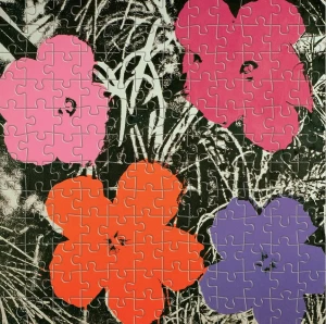 Galison/Mudpuppy-Puzzle 144 Teile: Blumen Warhol