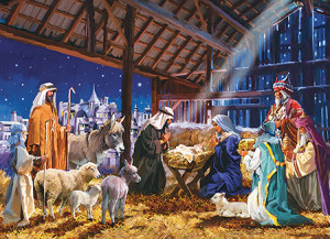 Eurographics-Puzzle 1000 Teile: Weihnachtskrippe