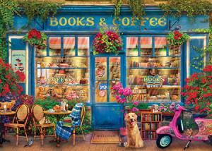 Eurographics-Puzzle 1000 Teile: Bücher und Kaffee