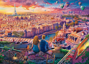 Eurographics-Puzzle 1000 Teile: Über den Dächern von Paris