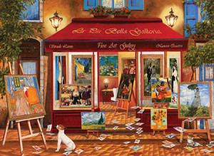 Eurographics-Puzzle 1000 Teile: Der Hund vor der Kunstgalerie