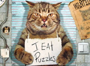 Eurographics-Puzzle 500 Teile: Gangsterkatze