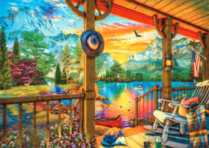 Eurographics-Puzzle 500 Teile: Angeln am frühen Morgen