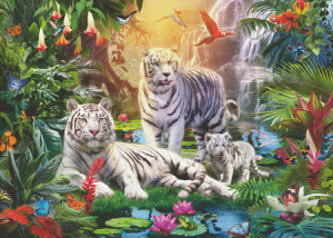 Die Familie der Weißen Tiger