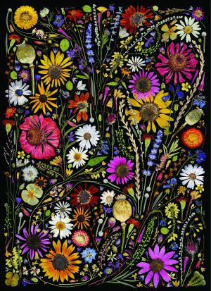 Cobble Hill-Puzzle 1000 Teile: Flower Press: Happiness