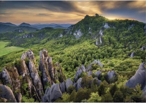 Dinotoys-Puzzle 500 Teile: Bergige Landschaft