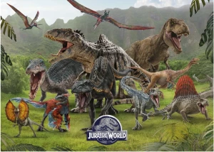 Dinotoys-Puzzle 1000 Teile: Jurassic World|Aufgeschreckte Dinosaurier