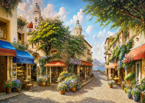 CherryPazzi-Puzzle 1000 Teile: Urlaub in Italien