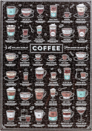 Ridleys Games-Puzzle 500 Teile: Für Kaffee - Liebhaber