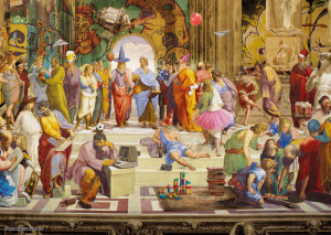 Schmidt-Spiele-Puzzle 1000 Teile: Die Schule von Athen Modern