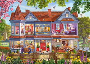 Schmidt-Spiele-Puzzle 1000 Teile: Haus im Frühling