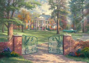 Schmidt-Spiele-Puzzle 1000 Teile: Graceland 50th Anniversary, Kinkade
