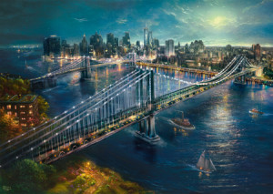 Mond über Manhattan