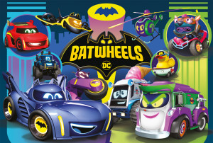 Schmidt-Spiele-Puzzle 60 Teile: Batmobile gegen Legion der Düser