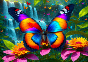 Schmetterling im Wald