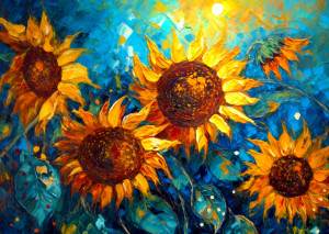 Enjoy Puzzle-Puzzle 1000 Teile: Sonnenblumen Wiedersehen