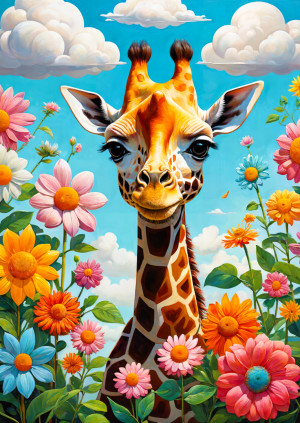Enjoy Puzzle-Puzzle 1000 Teile: Niedliche Giraffe